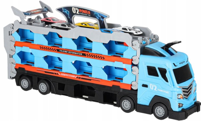 ciężarówka z samochodami